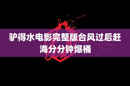 驴得水电影完整版台风过后赶海分分钟爆桶