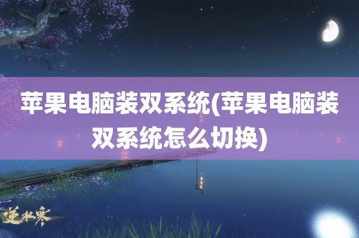 苹果电脑装双系统(苹果电脑装双系统怎么切换)