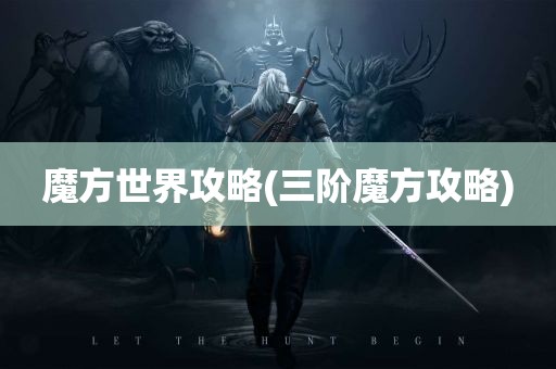 魔方世界攻略(三阶魔方攻略)