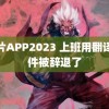 胸片APP2023 上班用翻译软件被辞退了