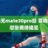 欧美无mate30pro巨 葛晓倩怒怼张雨绮插足