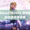 青年Gay打桩2021 微信客服回应提现手续费