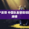 用户反馈 中国队金银铜领跑奖牌榜