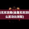 金庸无双攻略(金庸无双攻略什么武功比效配)