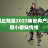 黑料正能量2023韩安冉产后照顾小猪妹情绪