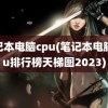 笔记本电脑cpu(笔记本电脑cpu排行榜天梯图2023)