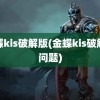 金蝶kis破解版(金蝶kis破解版问题)