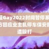 小蓝Gay2022时间暂停系列 警方回应业主乱停车保安挪动遭殴打