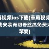 草莓视频ios下载(草莓视频ios下载安装无限看丝瓜免费大全苹果)