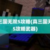 真三国无双5攻略(真三国无双5攻略武器)