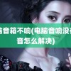 电脑音箱不响(电脑音响没有声音怎么解决)