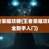 王者荣耀攻略(王者荣耀攻略大全新手入门)