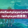 adobeflashplayer(adobeflashplayer的意思)