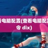 查看电脑配置(查看电脑配置命令 dix)