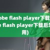 adobe flash player下载(adobe flash player下载后怎么用)