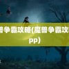 魔兽争霸攻略(魔兽争霸攻略app)