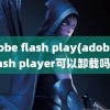 adobe flash play(adobe flash player可以卸载吗)