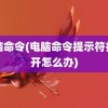 电脑命令(电脑命令提示符打不开怎么办)